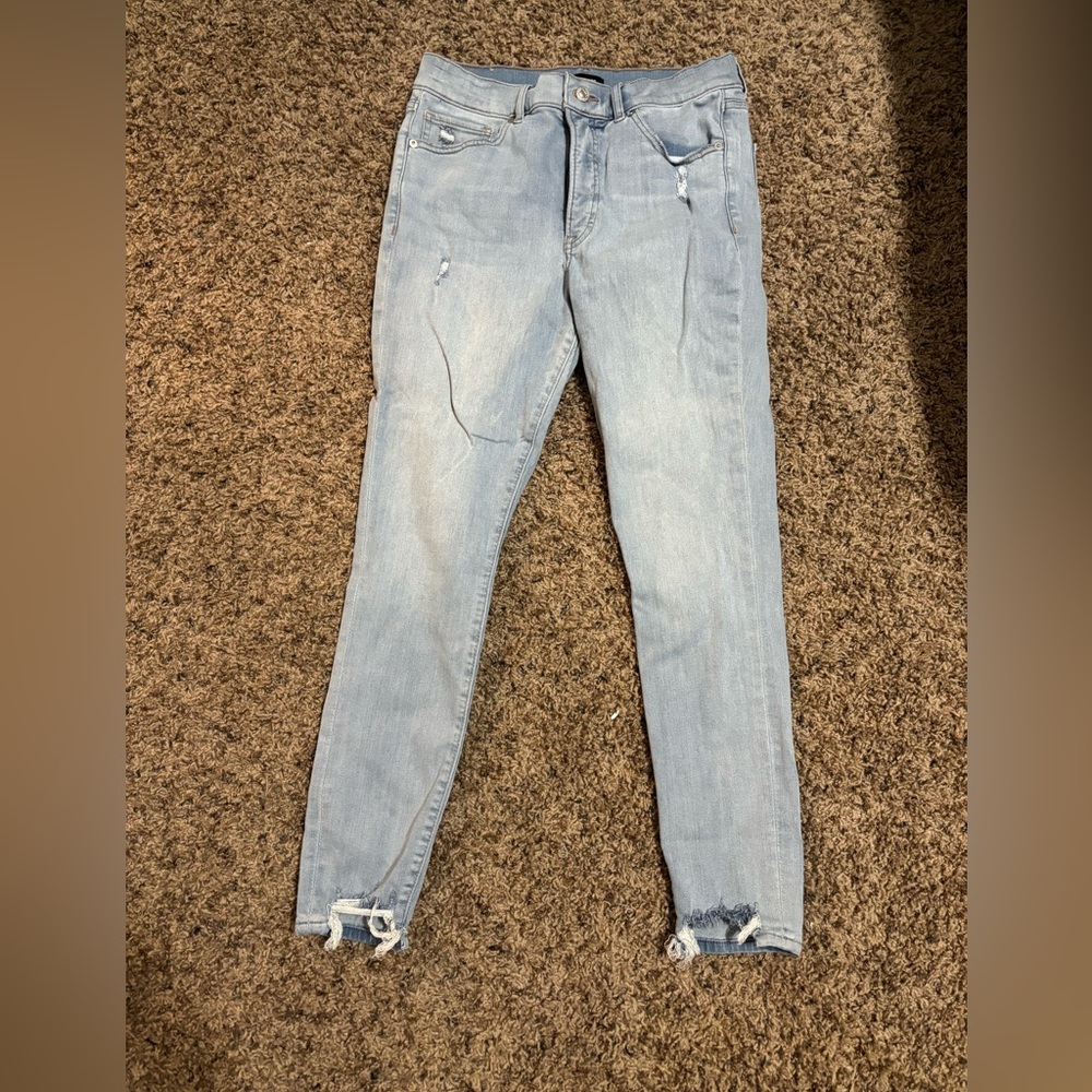 Express Light Wash Skinny Jeans